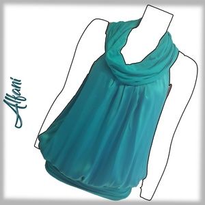Alfani TRQ Sleeveless Silk Top - 12